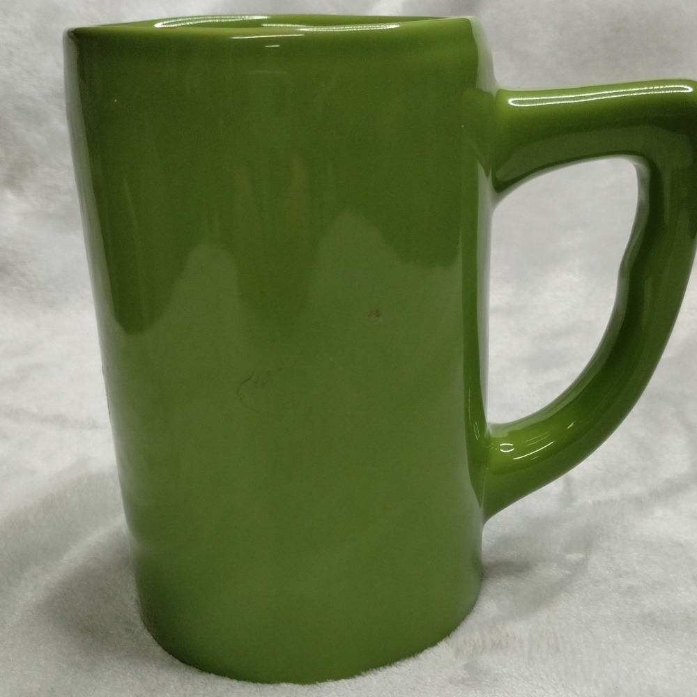 Wake & Bake Coffee Co. Lime Green Ceramic Pipe Mug Novelty Coffee Cup 420 - Picture 3 of 10